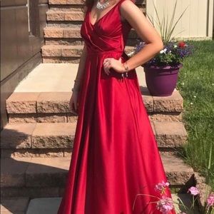 Red prom dress size 0